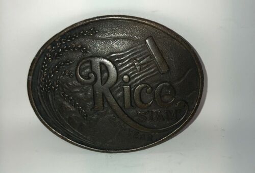 Vintage-Rice Stam Belt Buckle  20th Year Plane Rohm and Haas 1961-1981/S43