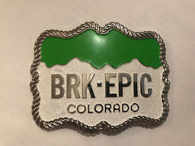 BRK-EPIC MTB STATE RACE, COLORADO BELT BUCKLE, BACK  SAYS BAD MF