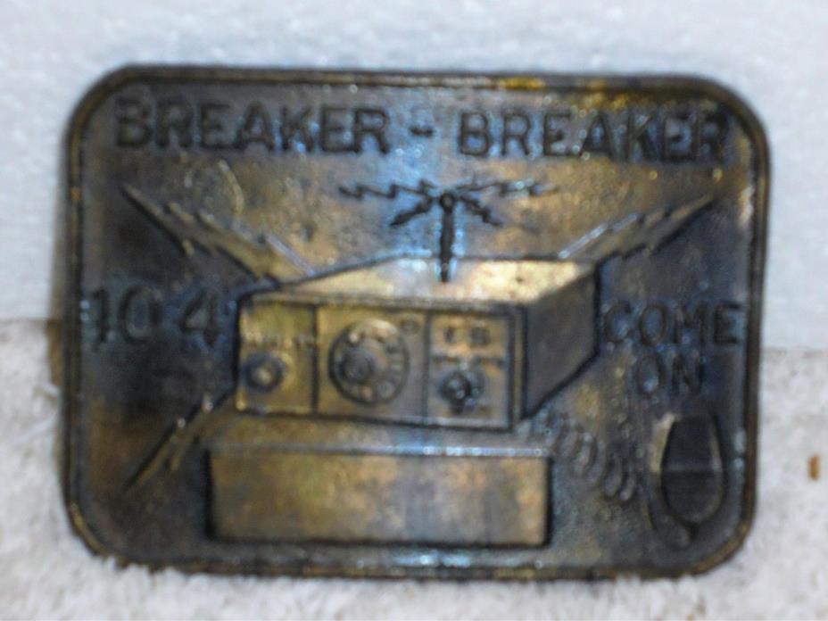 Breaker-Breaker 10-4 COME ON-CB Radio- Trucker- Belt Buckle