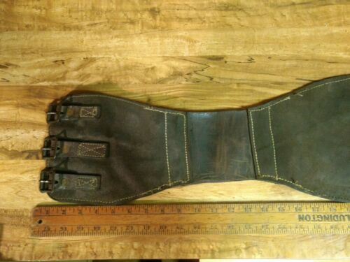 Vintage Handmade Leather Kidney Belt
