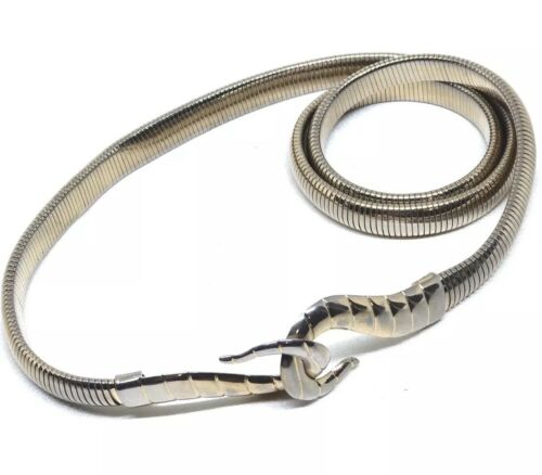 Sarah Coventry Serpentine Belt Decorative Snake Tail Hook  Closure Gold Tone
