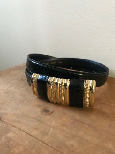 vintage snakeskin belt