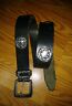 Black leather concho belt Size Mall or 29