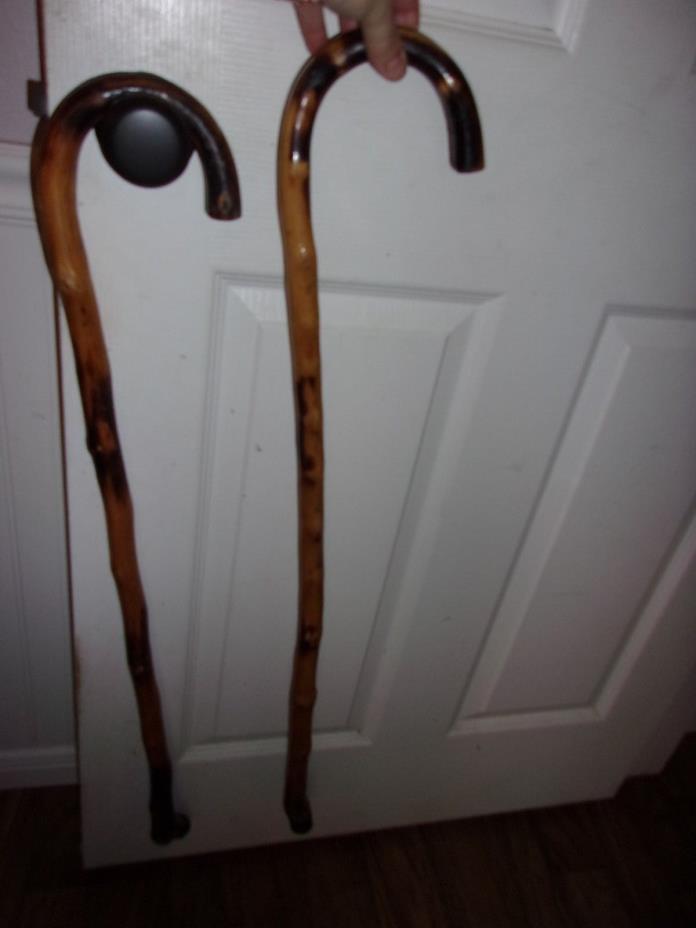 Lot of 2  Walking Canes-Solid wood