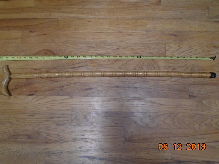 Vintage Custom Made Wooden Walking Cane