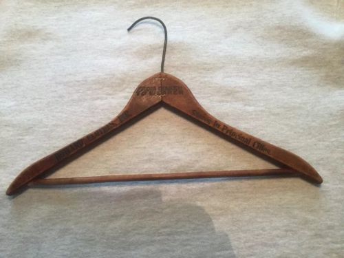 Antique Wood Coat Hanger Howard Clothes Inc From The Maker To Wear 1920’s