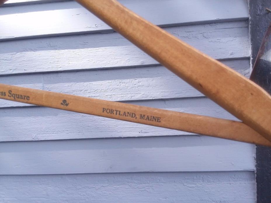 Vintage Antique Advertising Clothes Hanger -  MANCHESTER NH  PORTLAND ME