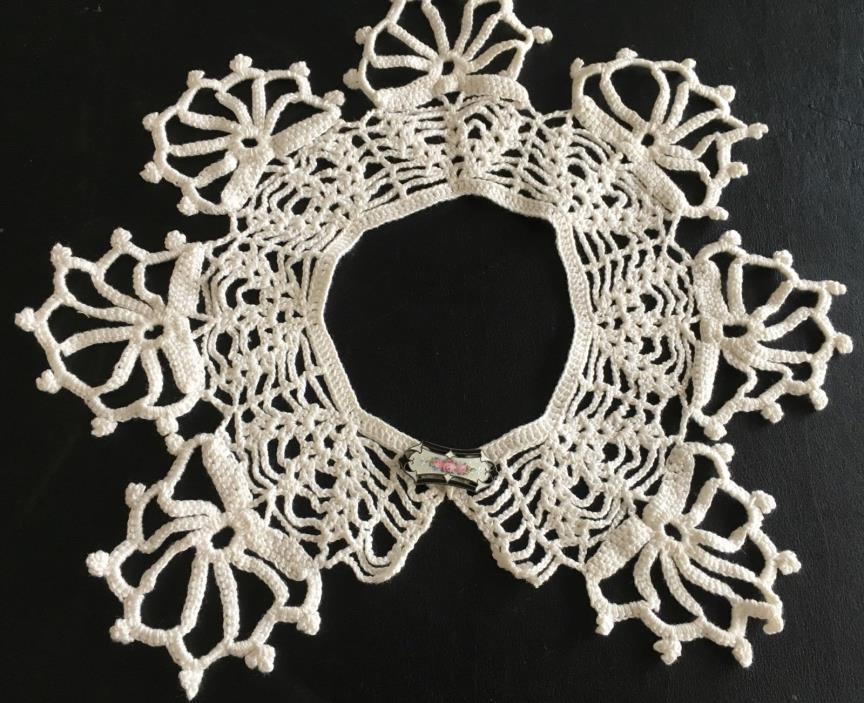 Crochet Collar Beautiful Large Handmade
