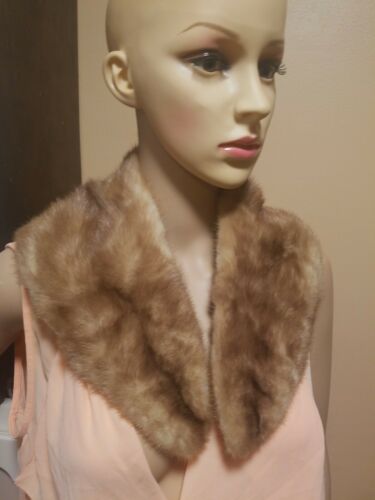 Vintage Light Mink Collar Scarf Wrap 5009