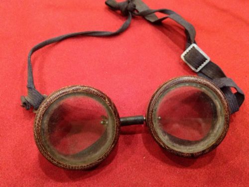 Vtg Bakelite 527 Cesco Safety Goggles Glasses Welding Aviator Motorcycle Rat Rod