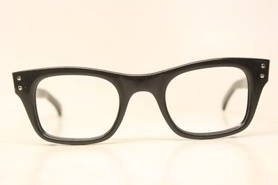 NOS Vintage Black Eyeglass Frames Frame France New Old Stock