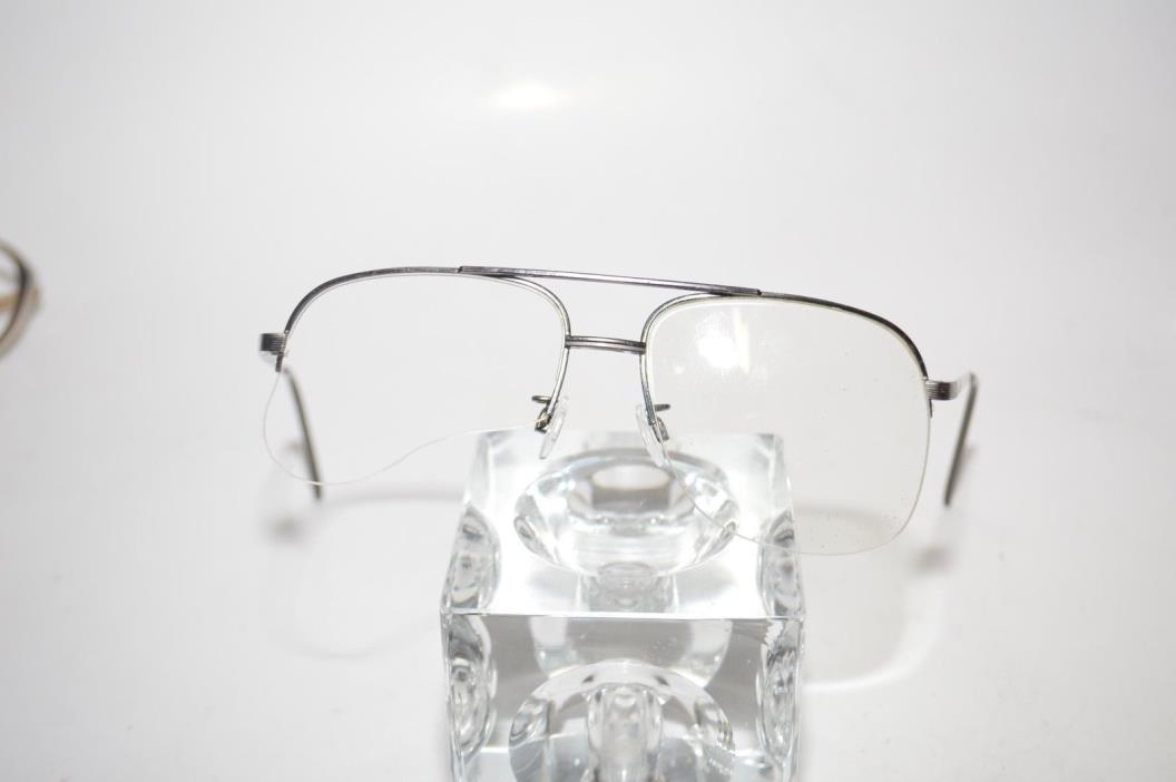 Vintage Tura MOD-442 Eyeglasses Frames 58[]16-145MM Japan Gunmetal Aviators