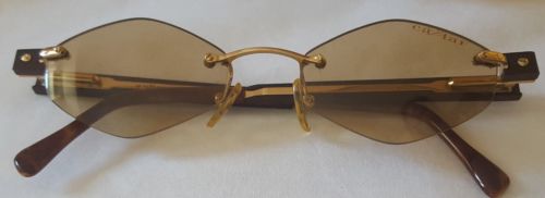 VINTAGE CAVIAR GOLD TONED SUNGLASSES WITH ORIGINAL CASE