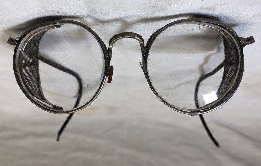 Vintage Steampunk Ful-Vue American Optical 21 Safety Glasses Eyeglasses Bifocals