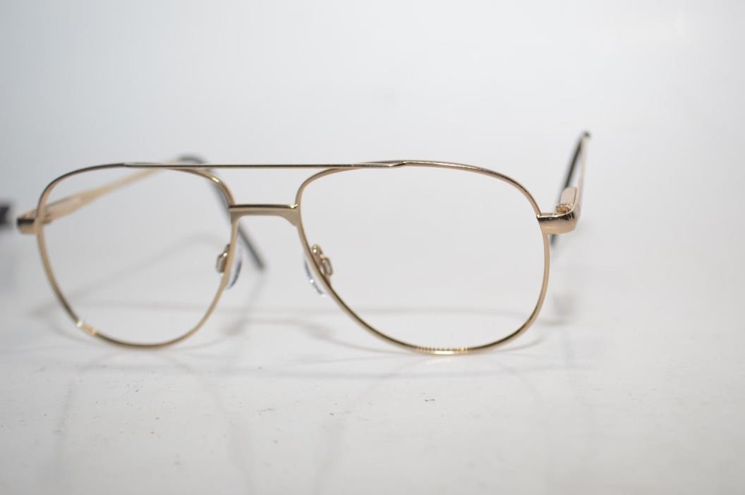 True Vintage STINGER Sunglass/Eyeglass Frames Aviators 56[]14-145MM Gold Tone