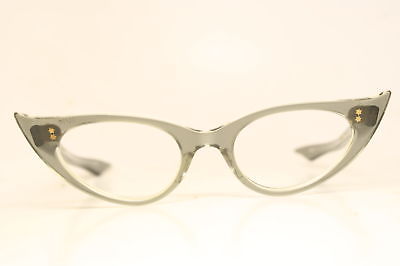 Unused Gray Pointy Vintage Cat Eye Glasses