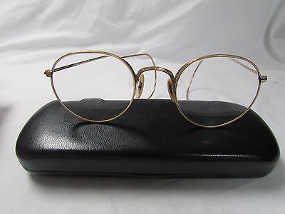 Vintage Goldtone Round Eyeglasses 1/10 12k GF