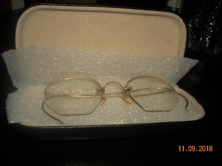 1/10 12ct gold filled antique eye glasses
