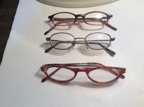 Lot Of 3 Pairs Of Old  Eye Glasses