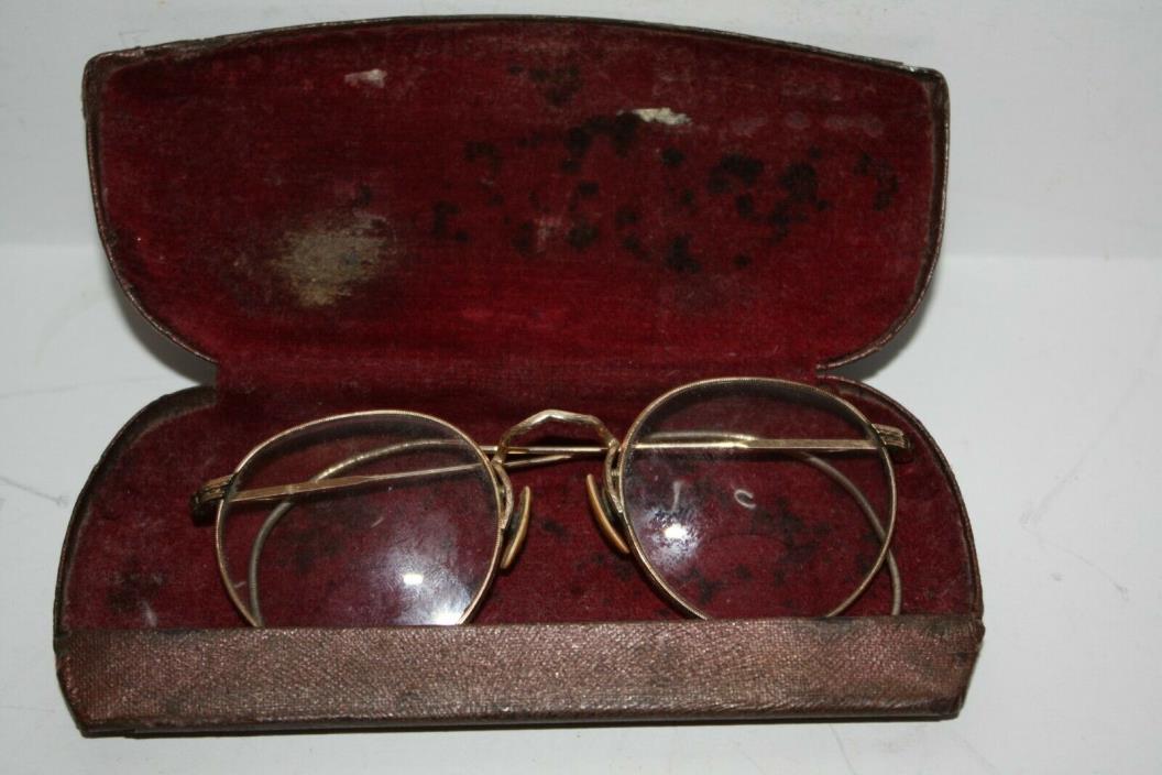 Antique Pair of Gold Wire Rim Glasses