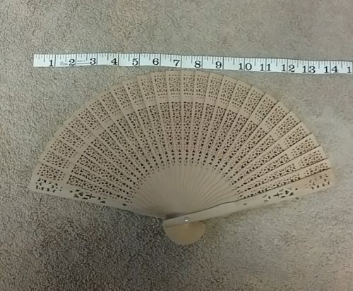 Vintage handheld bamboo fan