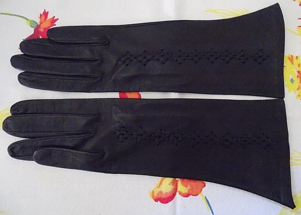 Vintage Women's Di Cori Leather Gloves 6 1/2 Made in Italy