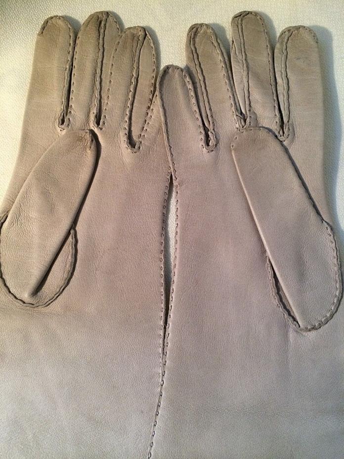 Ladies Vintage Dardoufas, Made in Greece, Leather Elbow Women's Gloves