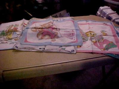 VINTAGE LOT OF 10 CHILDREN HANKIES JACK & JILL ,THE CAT AND THE FIDDLE
