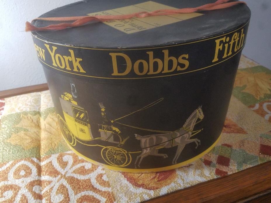 Vintage Dobbs Fifth Avenue New York Hat Box Only