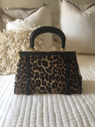 Vintage Ronay Faux Leopard Cheetah Fur Purse Pocket Book   Rare!!!  Stunning!!!