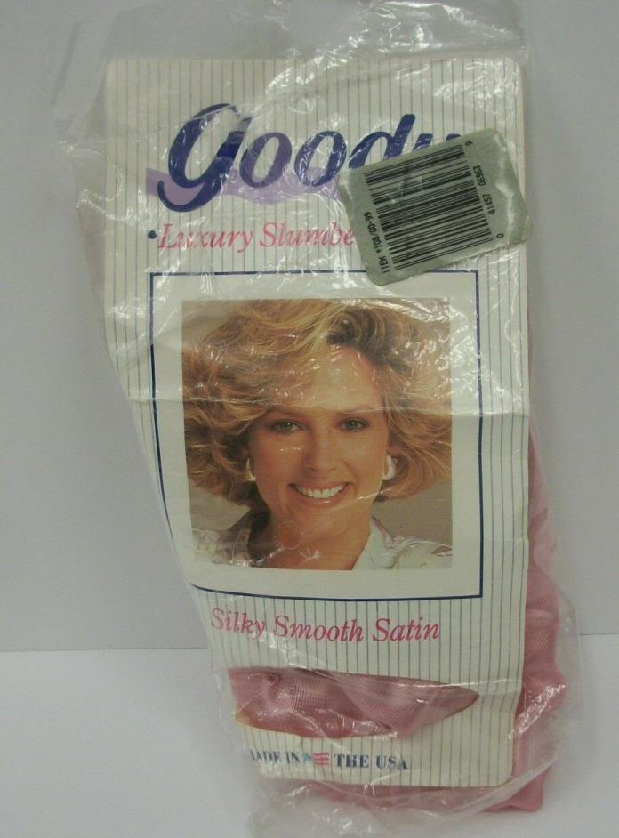 Vintage Goody Pink Satin Slumber Sleeping Hair Cap XL EUC