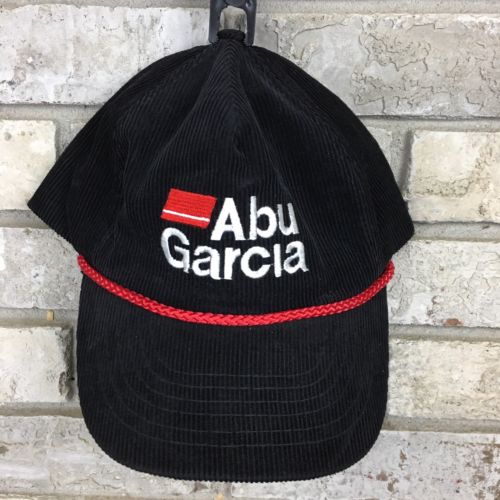 Vintage 90s Abu Garcia Pro Fishing Corduroy Snapback Trucker Hat Vtg Hip Hop OG