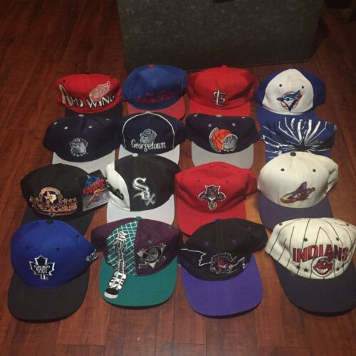 Vintage SnapBack Hat Lot Collection 80s 90s Sports Starter