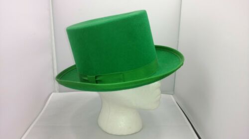Vtg Planar - Merino 100% Wool Green Top Hat Size Medium Irish St. Patrick's Day