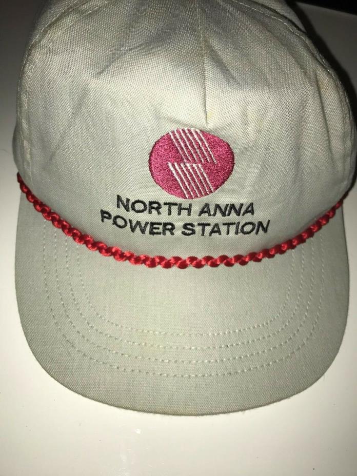 VINTAGE NORTH ANNA POWER STATION SNAPBACK TRUCK HAT W/ DRAW ROPE ONE SIZE CAP
