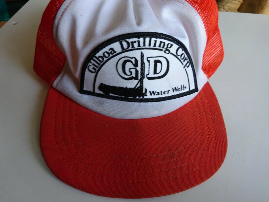 VTG Gilboa Drilling Corp Water Wells Snapback Foam Hat Baseball USA Mesh Trucker