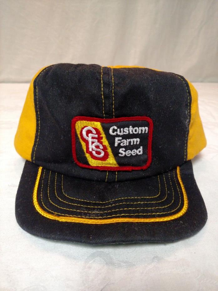 Vintage CFS Custom Farm Seed Farmer Cap Trucker Hat Insulated Snapback USA