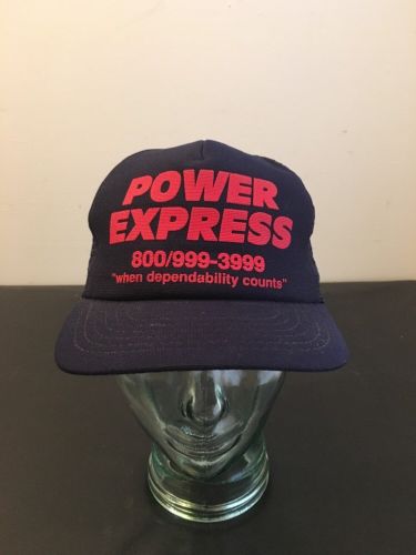 Vintage Hat Trucker SnapBack Power Express Transportation Co Truck