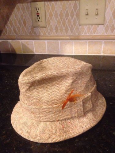Pendleton Fedora Hat Tweed Brown 6 7/8