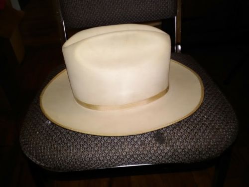 VTG Setson tan felt Open Road   with a felt Band Hat w/ Original Box Size 7