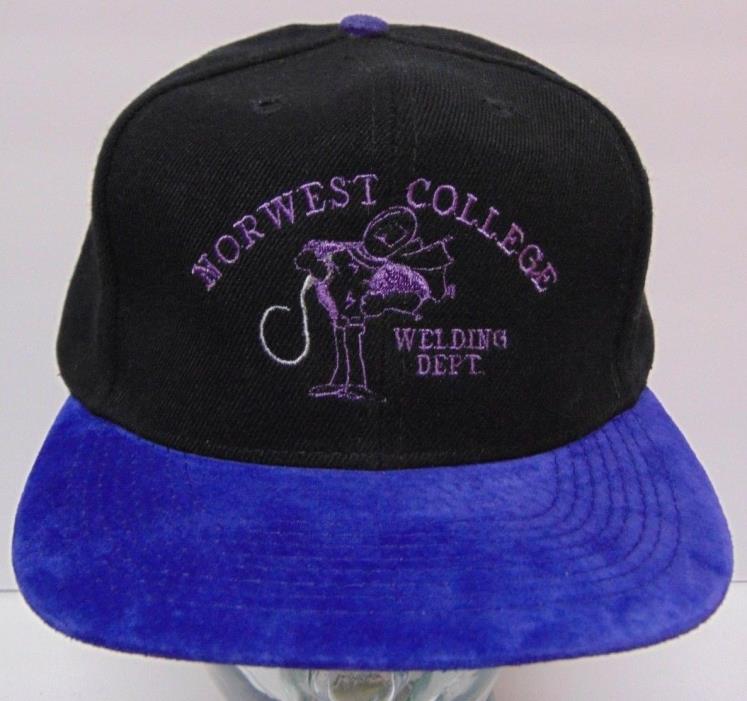 Rare New Vintage 1990s NORWEST COLLEGE WELDING POWELL WYOMING Snapback Hat Cap