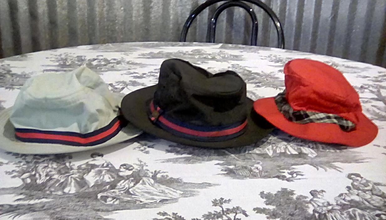 Lot of (3) Vintage LONDON FOG & THE AMAZING COMET - Fisherman/Derby/Floppy HATS
