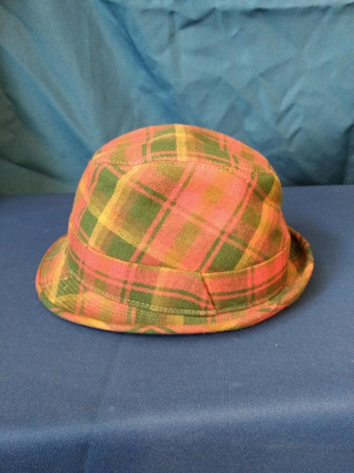 Vintage Biltmore maple leaf tartan hat