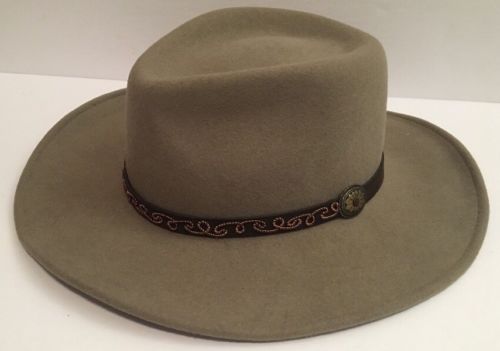 Bailey Morgan Men's Size Medium Wool Lite Felt Grey Cowboy Hat Packable Fashion