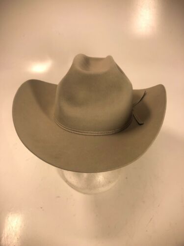 Vintage Resistol FT Worth Silver Belly Mens Cattleman Cowboy Hat -7 1/4  Long