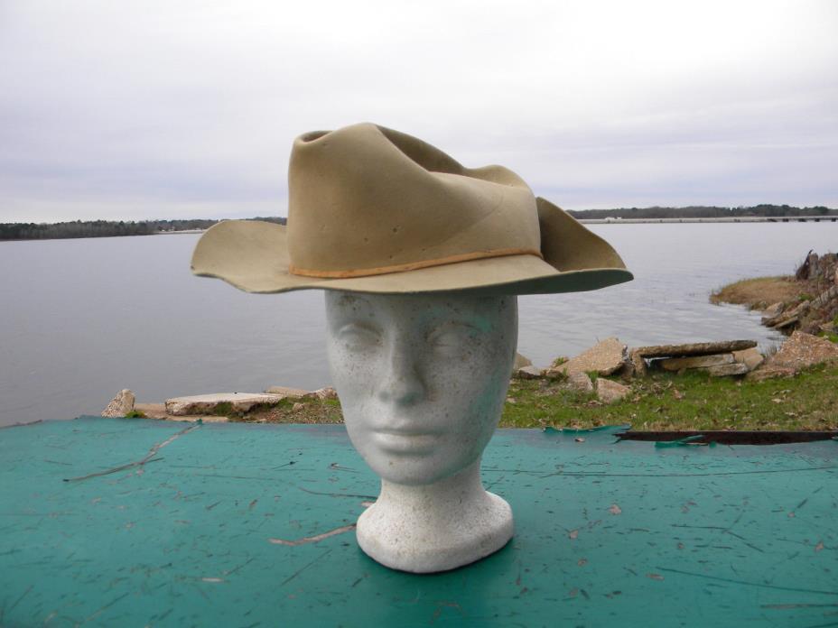 Antique Royal Stetson Joseph's Man's Shop Austin Texas Hat Terrible Condition