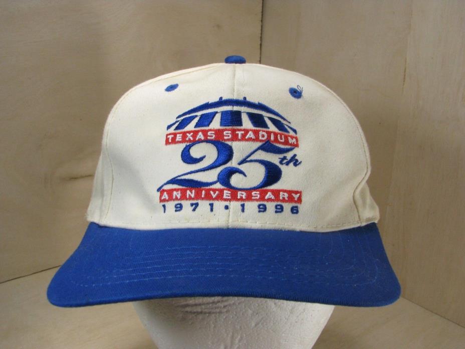 Vintage Texas Stadium 25th Silver Anniversary 1971-1996 Baseball Cap Hat Rangers