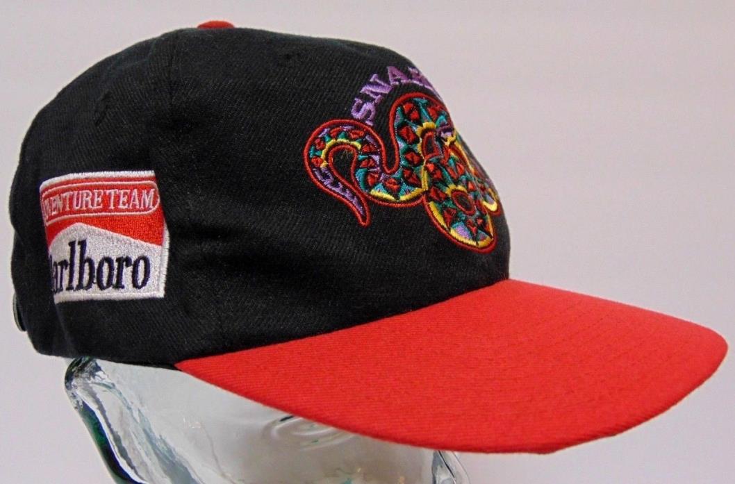 Vintage 1990s MARLBORO CIGARETTES ADVERTISING ADVENTURE TEAM SNAKE PASS HAT CAP