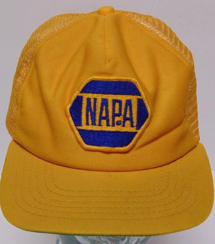 Vtg 1970s NAPA National Automotive Part Advertising SNAPBACK HAT CAP Made in USA