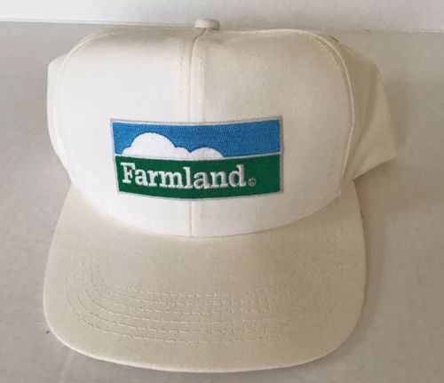 Vintage Farmland Seeds Snapback 3-color Sewn Patch USA K-Products Trucker Hat